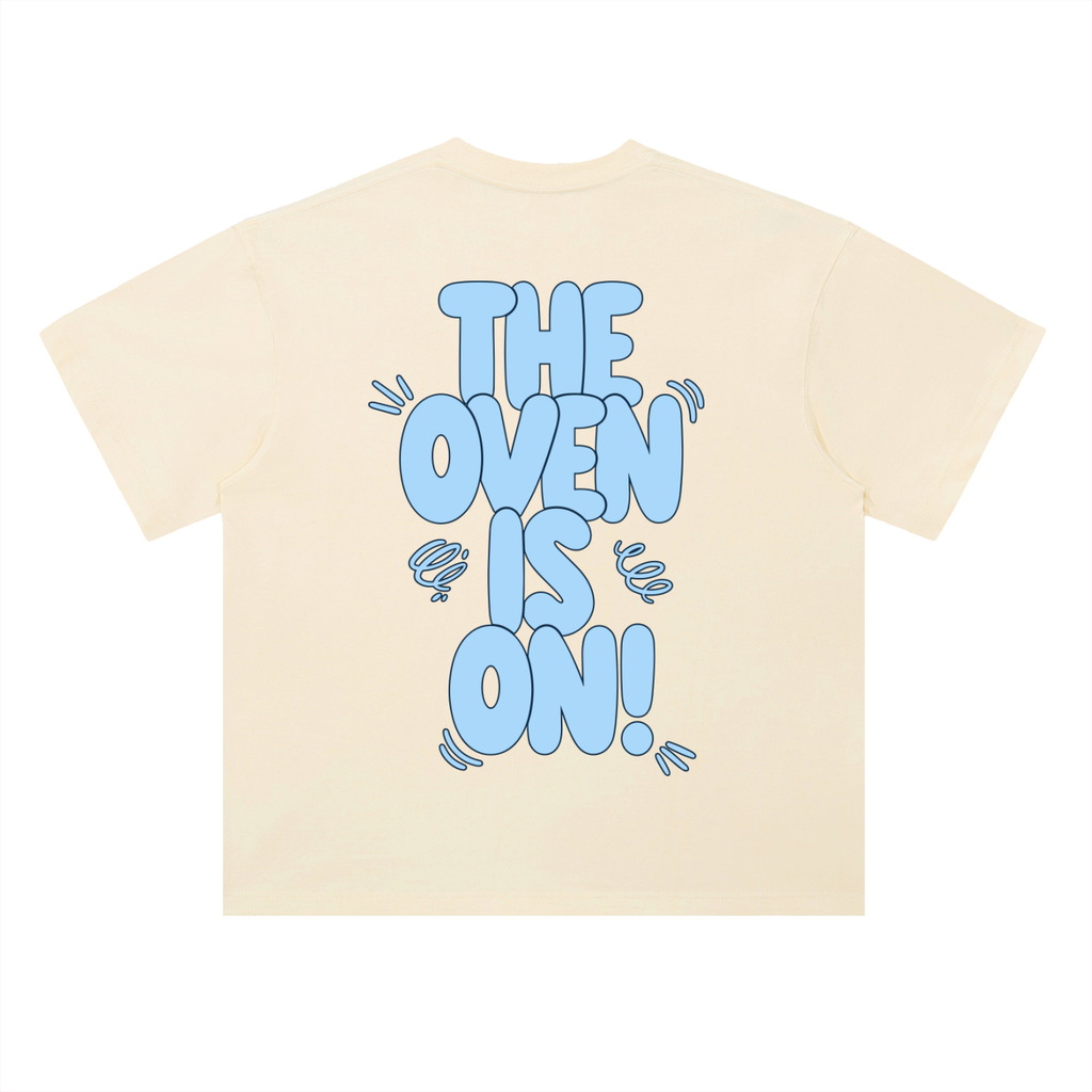 The Oven is On Cream Tee